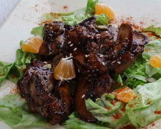 Жаркое из печени с водкой