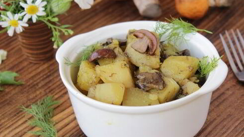 жаркое с грибами и картошкой