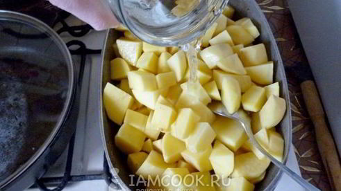 жаркое с грибами и печенью