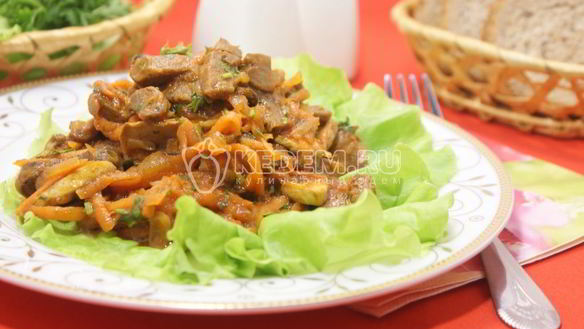 Рецепт Жаркого с грибами в томатном соусе из протертых помидоров