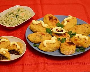 Картофельные зразы с фаршем в духовке