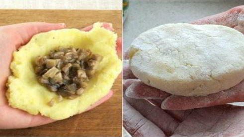 картофельные зразы с грибами