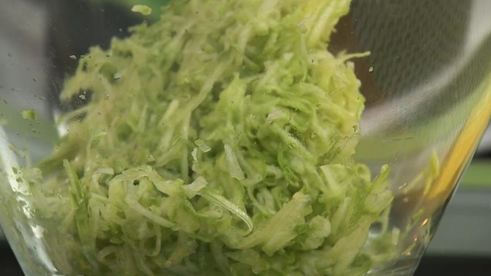 картофельные зразы с капустой и кабачковой икрой