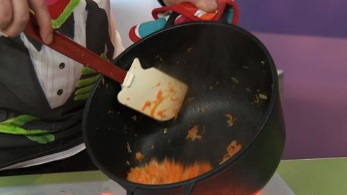 картофельные зразы с капустой и кабачковой икрой