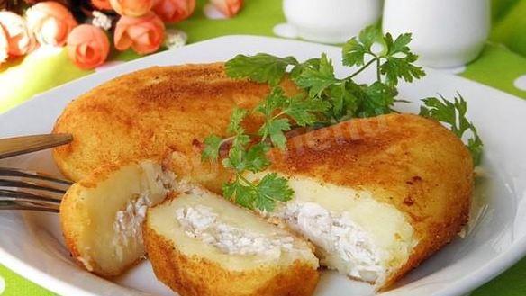 Рецепт Картофельных зраз с куриным фаршем