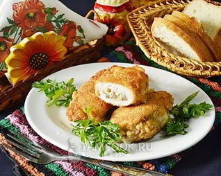 Куриные зразы с грибами