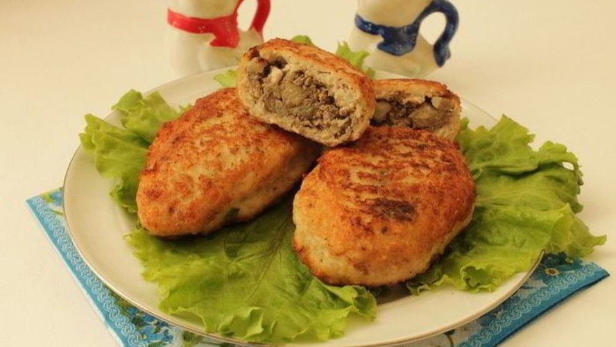 Рецепт куриных зраз с печенью и яблоками