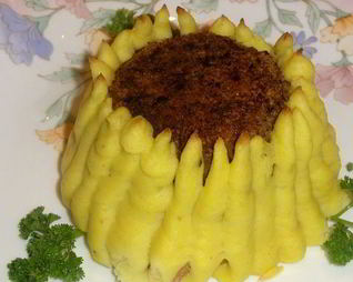 Мясные зразы Подсолнухи с хлопьями