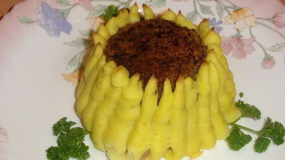 Рецепт Мясных зраз Подсолнухи с хлопьями
