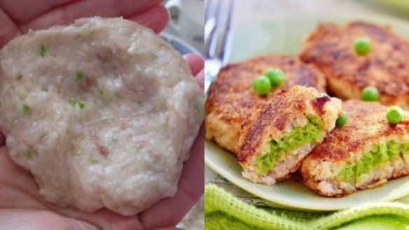 Рецепт Рыбных зраз с зеленым горошком