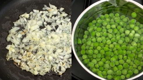 рыбные зразы с зеленым горошком