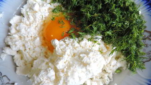 запеченные гречневые зразы с творожной начинкой