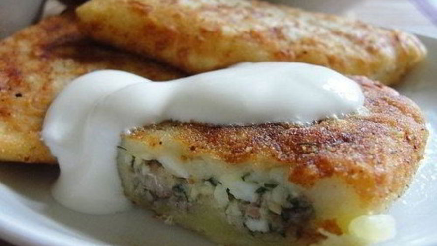 Рецепт зраз из картофеля с луком и яйцом