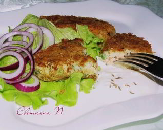 Зразы из картофеля с рыбой