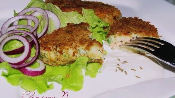 Рецепт Зраз из картофеля с рыбой