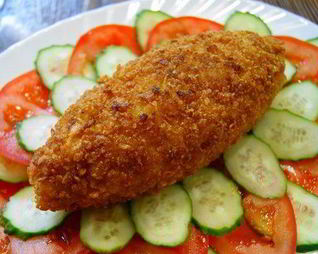 Зразы из рыбы с икрой окуня