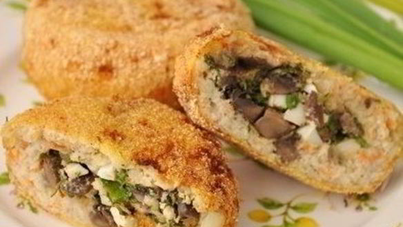 Рецепт Зраз рыбных с грибами