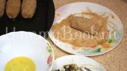 зразы с грибами и яйцом