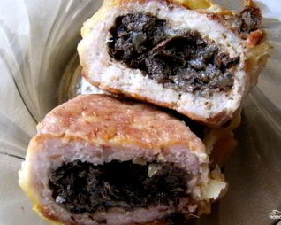 Зразы с грибами в духовке