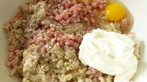 зразы с начинкой из грибного омлета