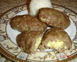 Зразы с яичной начинкой