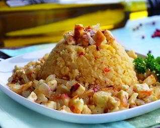 Гороховая каша с луком