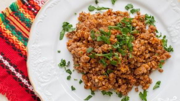 Рецепт Гречки по-купечески с фаршем