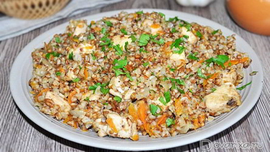 Рецепт гречки по-купечески с куриным филе