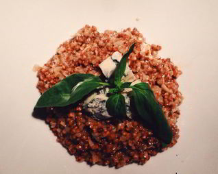 Гречка ризотто с горгонзолой