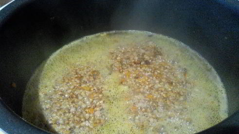 гречка с фаршем в мультиварке