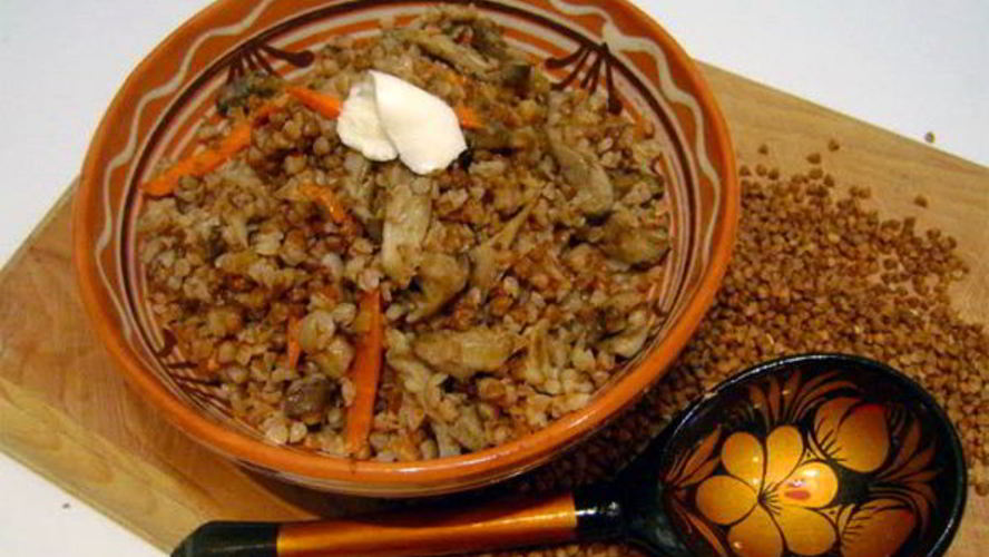 Рецепт гречки с грибами