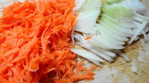 гречка с капустой и овощами