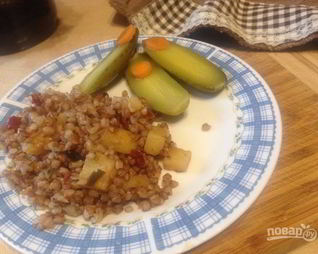 Гречка с картофелем и специями