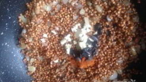 гречка с картофелем и специями