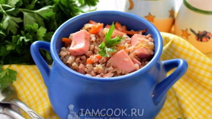 Рецепт гречки с колбасой