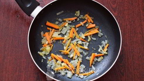 гречка с колбасой