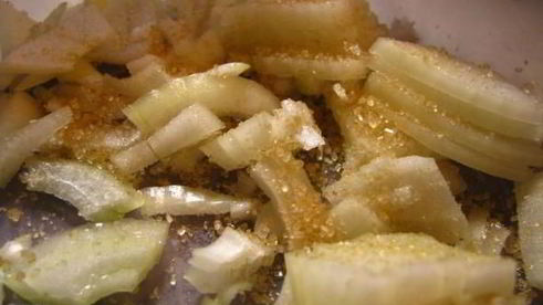 гречка с куриными сердечками