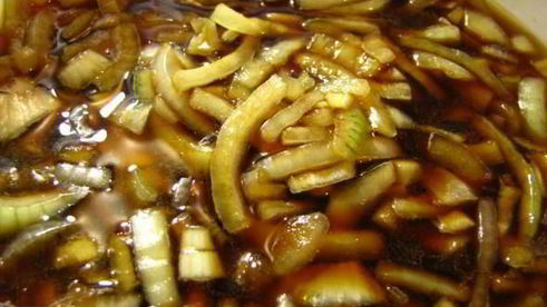 гречка с куриными сердечками