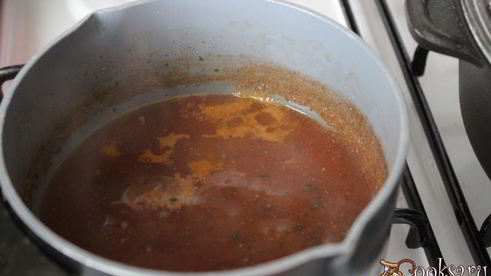 гречка с курицей в томатно-грибном соусе