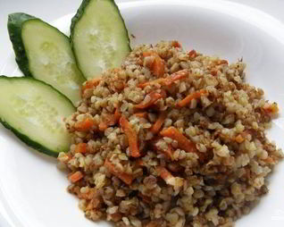 Гречка с морковью