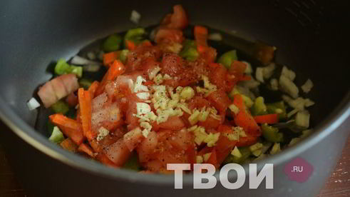 гречка с овощами