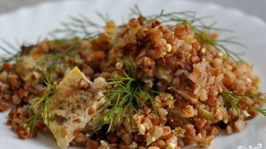 Рецепт гречки с рыбой в мультиварке