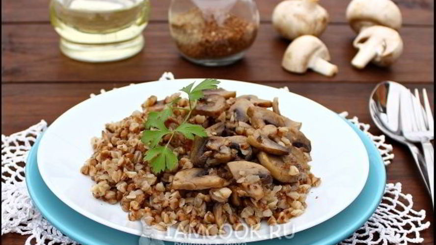 Рецепт гречки с шампиньонами в мультиварке