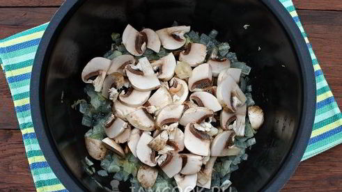 гречка с шампиньонами в мультиварке