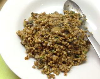 Гречка с шампиньонами