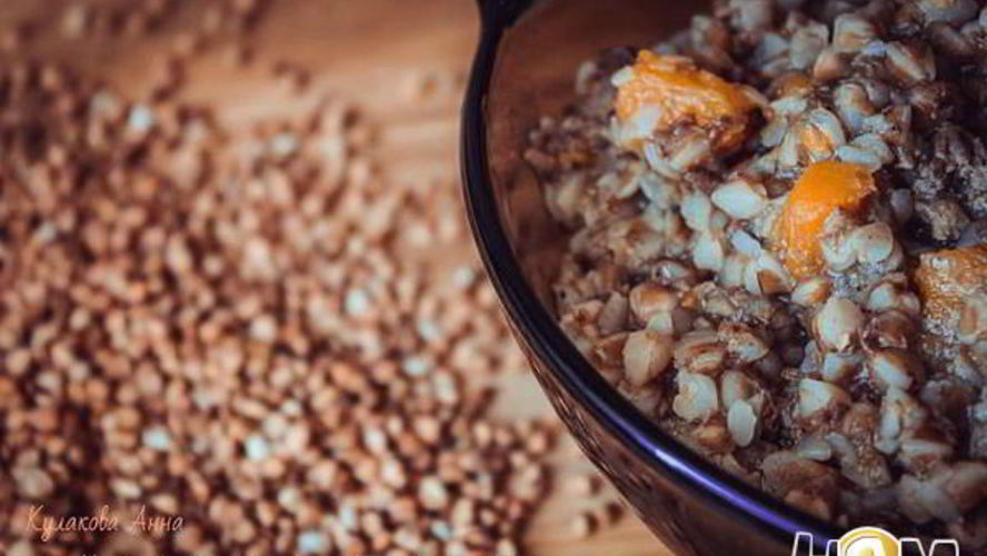 Рецепт гречки с тыквой и печенью
