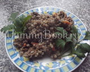 Гречневая каша с фаршем в мультиварке