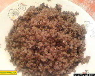 Гречневая каша с грибами постная