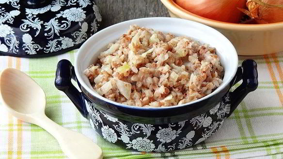 Рецепт Гречневой каши с луком в мультиварке