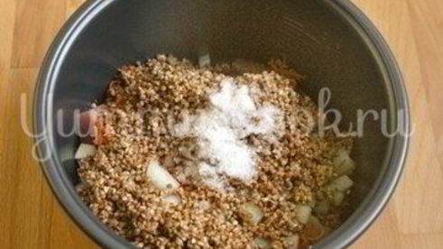 гречневая каша с мясом в мультиварке
